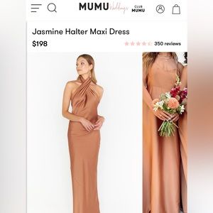 Show me your Mumu Jasmine halter dress